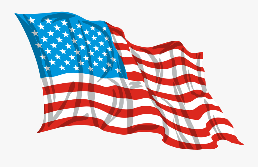 American Flag White Background, Transparent Clipart