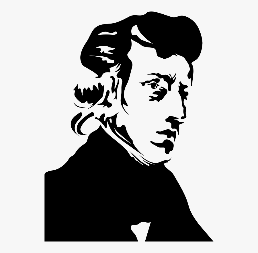 Free Fryderyk Chopin Portrait - Chopin Vector, Transparent Clipart