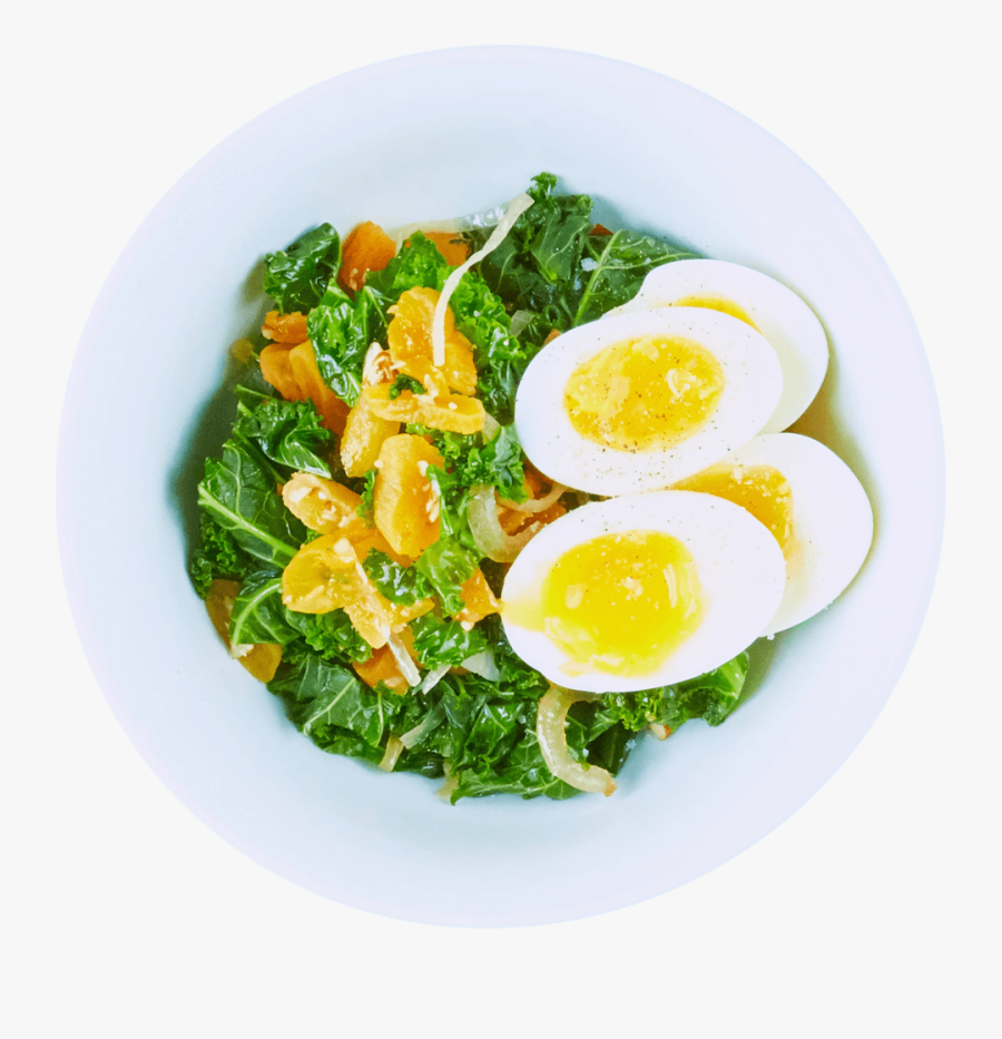 Combine Eggs And Kale - Spinach Salad, Transparent Clipart