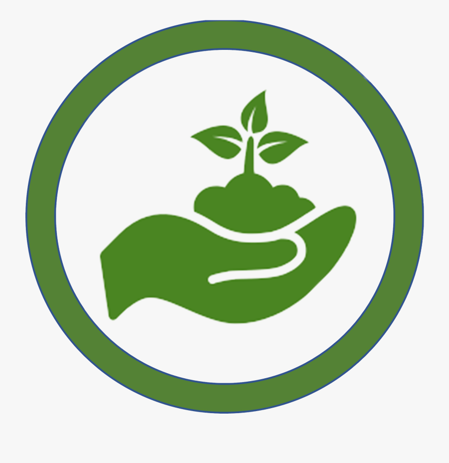 Green Community Garden Icon, Transparent Clipart