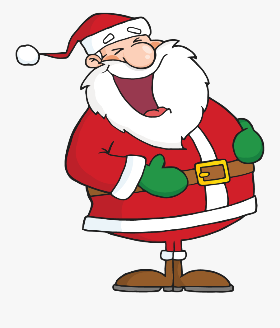 Santa Claus With Speech Bubble, Transparent Clipart