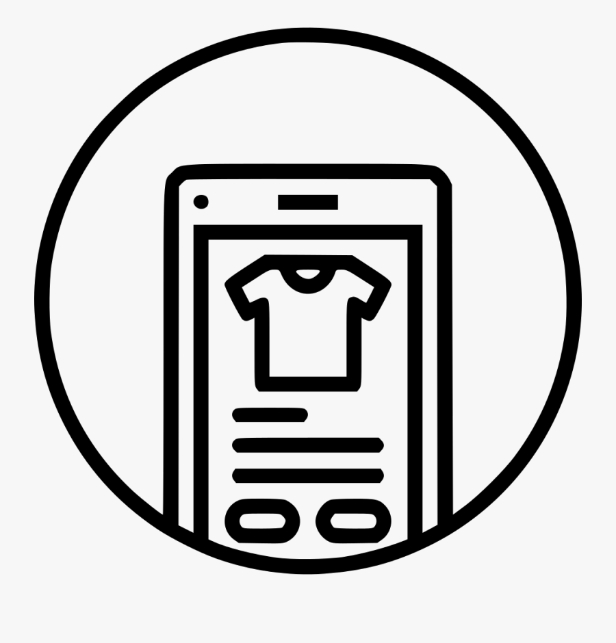 Shop Clipart Garment Shop - Mobile App, Transparent Clipart