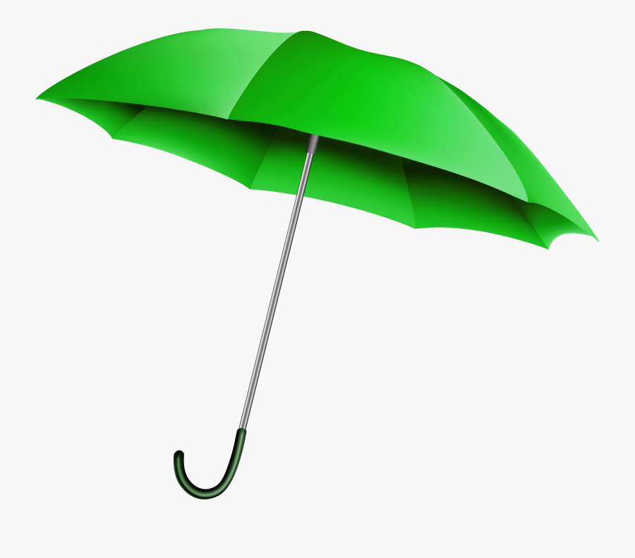 Green Umbrella Transparent Png Clip Art Image, Transparent Clipart