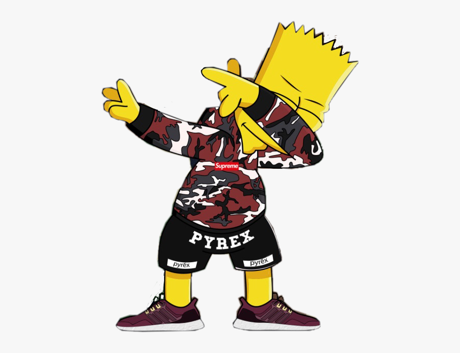 Gambar Supreme Simpson - Bart Simpson Png, Transparent Clipart