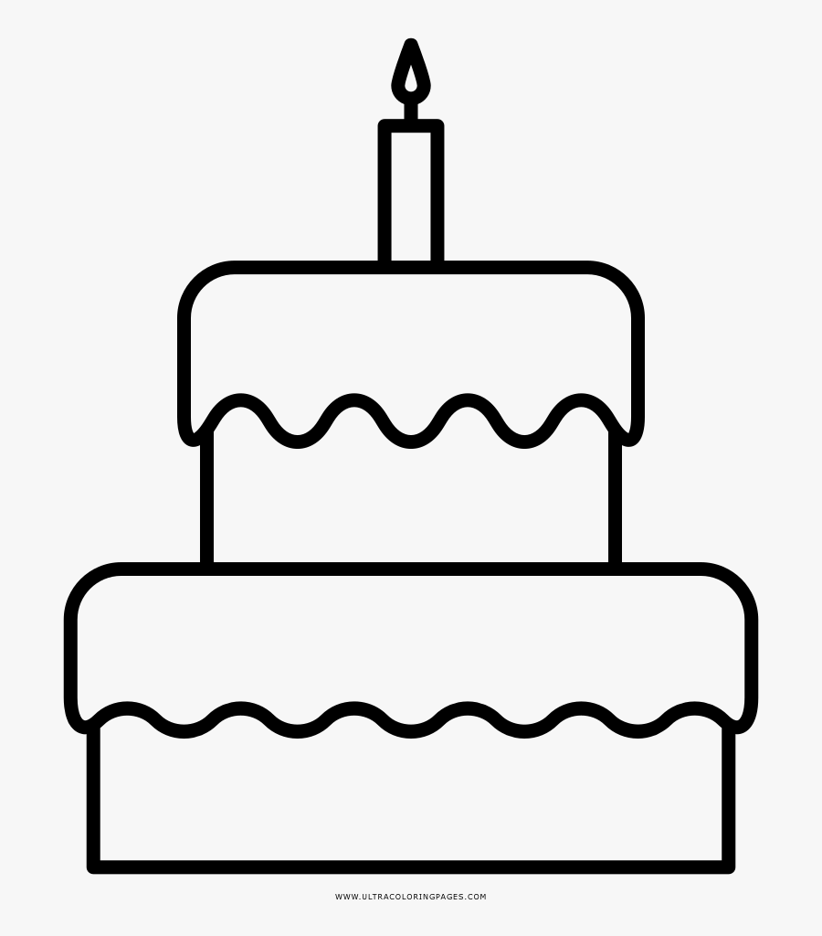 Cake Happy Birthday Drawing, Transparent Clipart