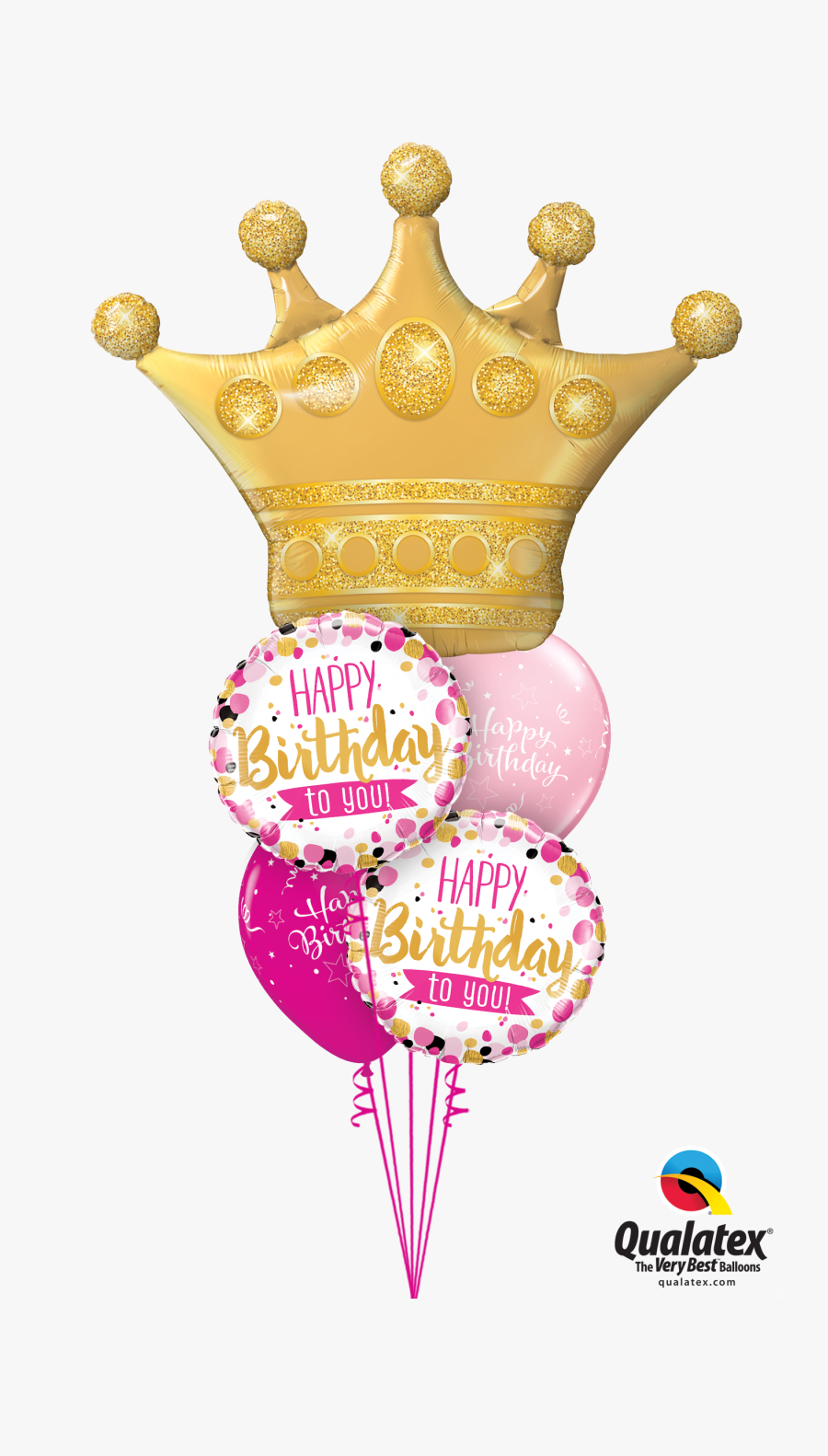 Crown Shaped Balloons, Transparent Clipart