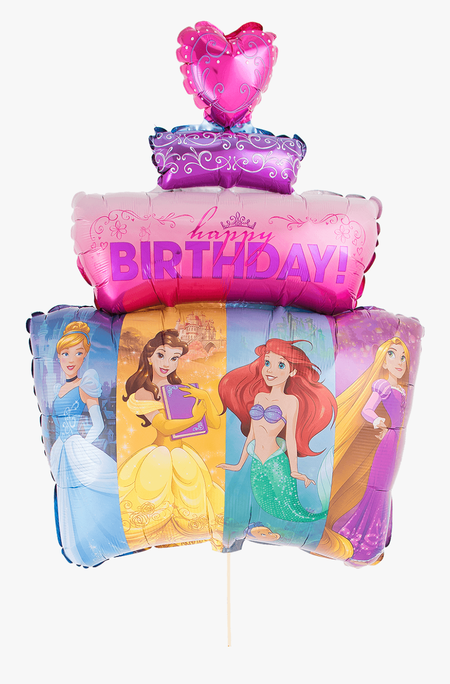 Disney Princess Happy Birthday - Balloon, Transparent Clipart