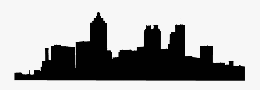 Atlanta Skyline Silhouette Png, Transparent Clipart