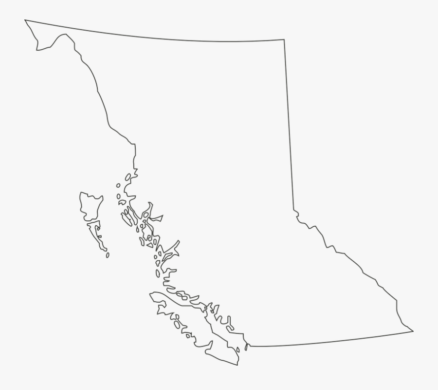 British, Columbia, Region, Map, Geography, Canada - British Columbia Map Drawing, Transparent Clipart