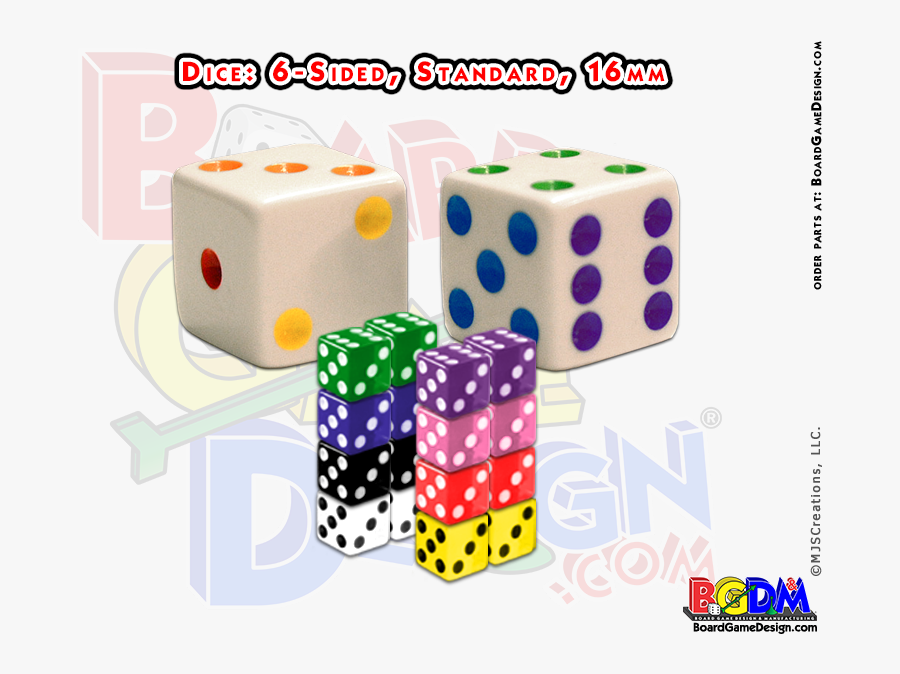 6 Sided Numbered Dice, D6 - Blank Round Spinner, Transparent Clipart