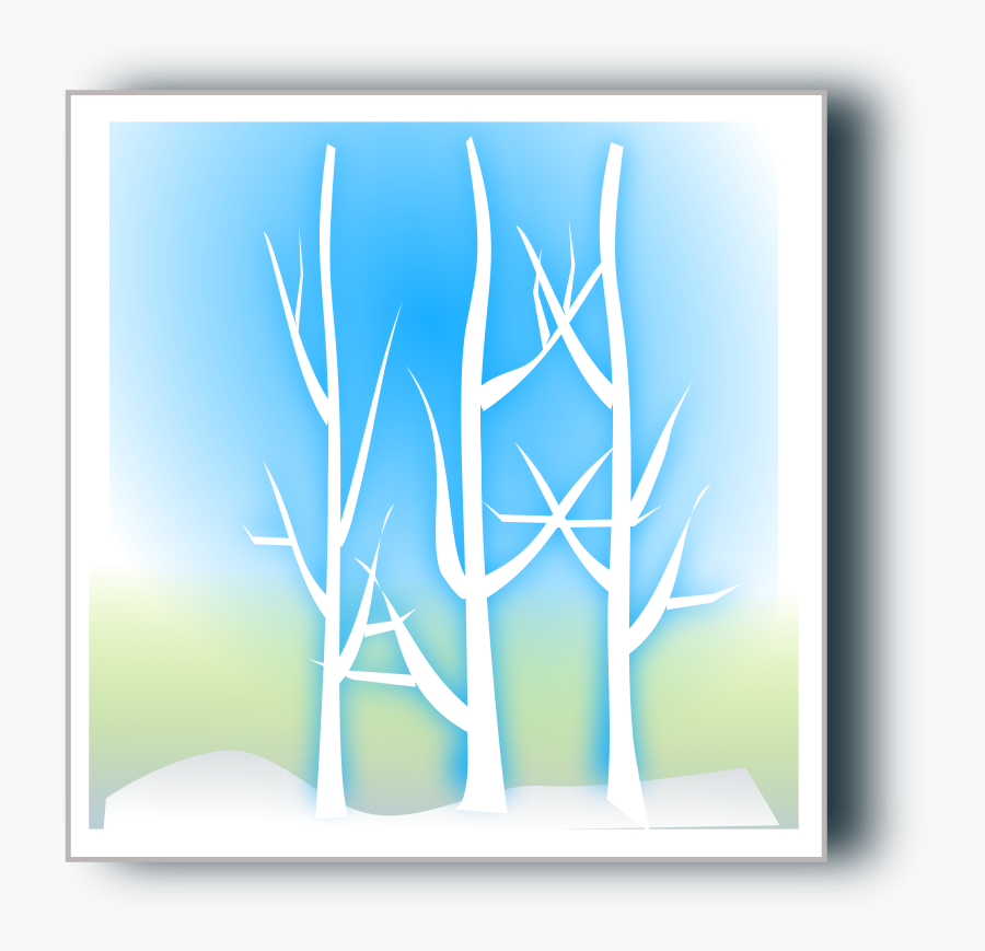 Winter Silhoutte - Vector Graphics, Transparent Clipart
