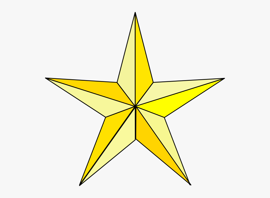Texas Star Yellow, Transparent Clipart