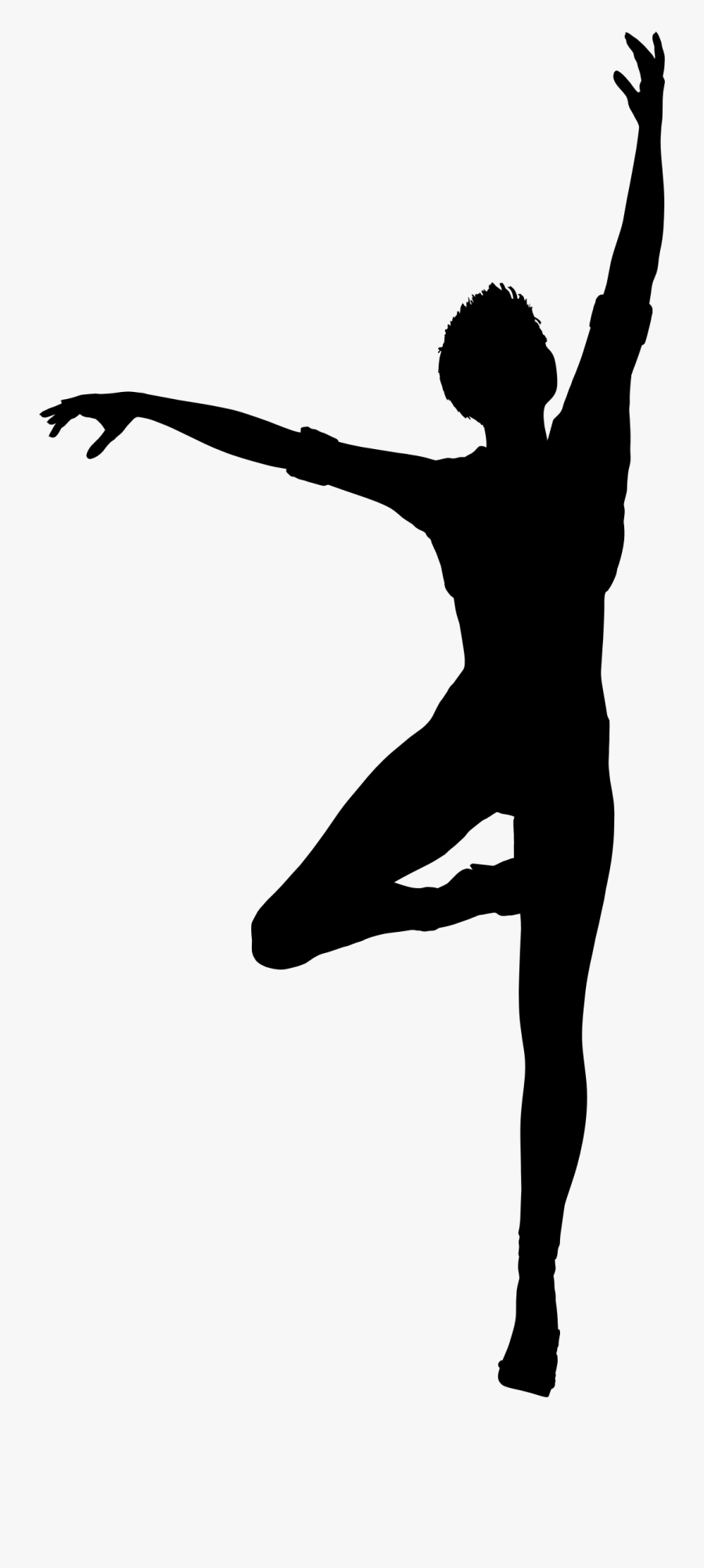 Dance Silhouette Clipart - Dancing Woman Silhouette Png, Transparent Clipart