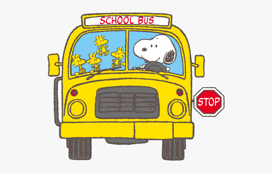 Snoopy Clipart School Bus - Peanuts School Bus Clipart, Transparent Clipart