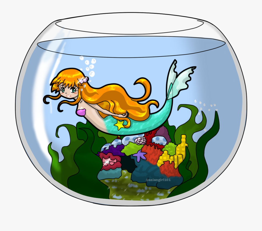 Fish Bowl Clipart Drink - Illustration, Transparent Clipart