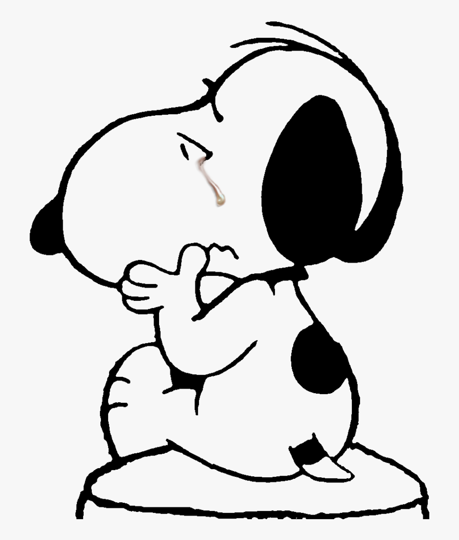 Snoopy Triste, Transparent Clipart