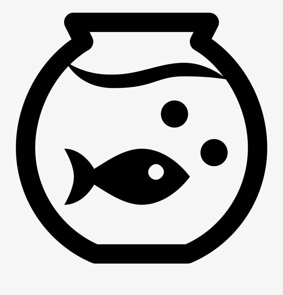 Fish Tank Clipart Single - Aquarium Icon, Transparent Clipart