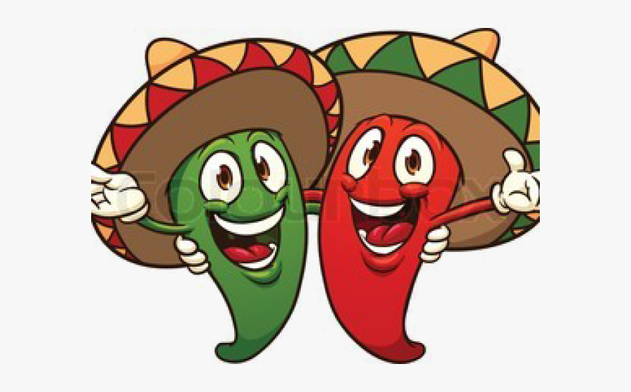 Chili Pepper With Sombrero, Transparent Clipart