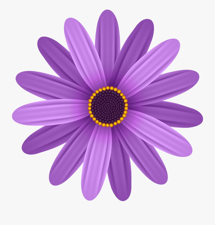 Purple Flower Transparent Png Clip Art Image , Free Transparent Clipart ...