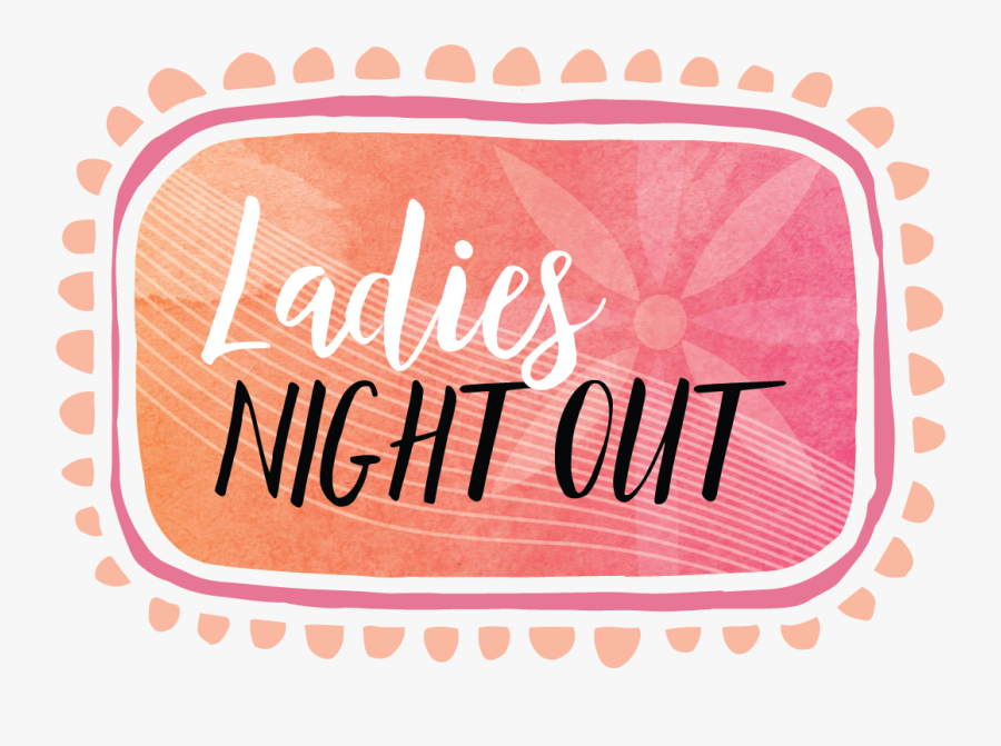 Transparent Ladies Night Font, Transparent Clipart