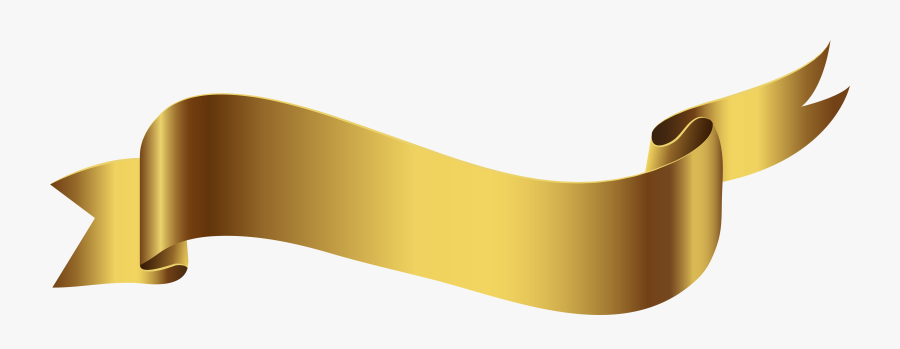 Gold Banner Png Transparent Imageu200b Gallery Yopriceville - Banner Golden Ribbon Png, Transparent Clipart