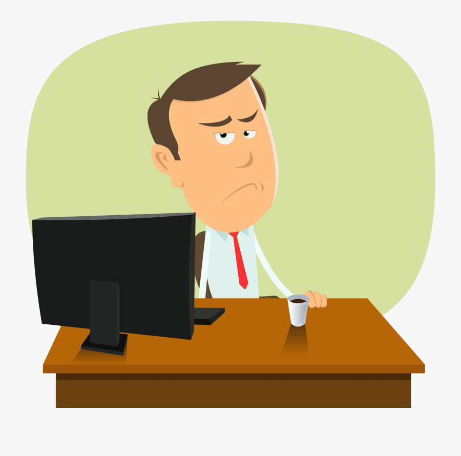 Transparent Cartoon Desk Png - Middle Class Man Clipart, Transparent Clipart