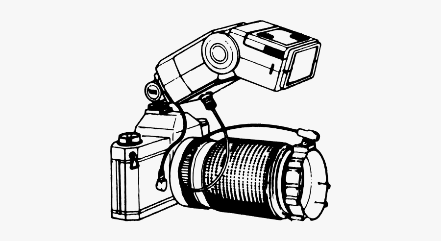 Old Camera With Attached Flash Vector - Video Camera, Transparent Clipart