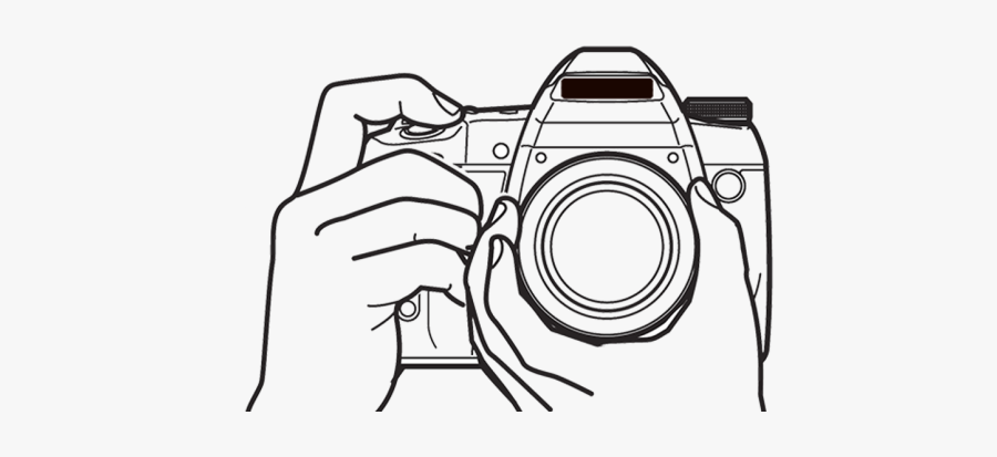 Collection Of Photographer With Camera Drawing Png - Camera Drawing Png, Transparent Clipart