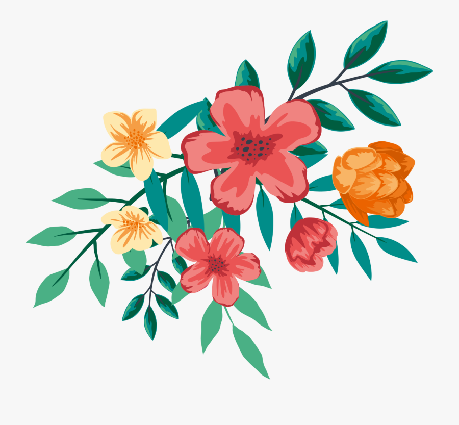 Transparent Watercolor Floral Clipart - Watercolor Floral Design Png ...
