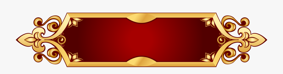 Decorative Banner Transparent Png Picture - Banner Name Plate Png ...