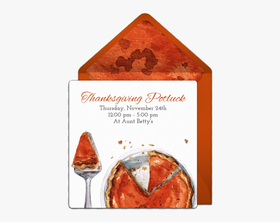 Pumpkin Pie Potluck Invitation Watercolor Clipart Hd - Smoked Paprika, Transparent Clipart