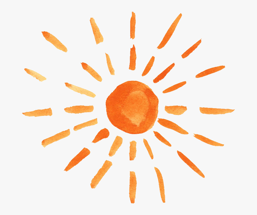 12 Watercolor Sun Vol - Watercolor Sun Png, Transparent Clipart