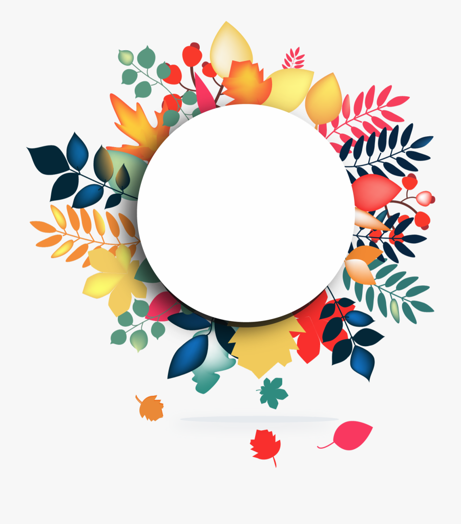 Clipart Circle Watercolor - Floral Frame Vector Png, Transparent Clipart