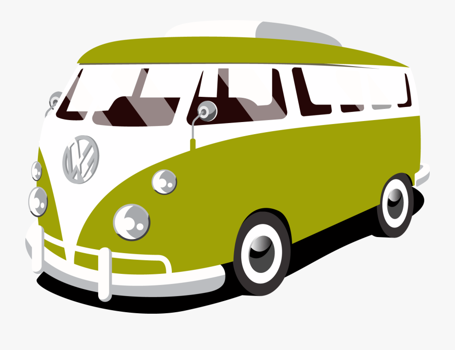 Vans Clipart Van Transportation - Volkswagen Type 2, Transparent Clipart