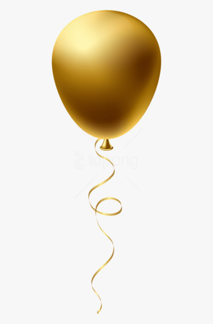 Gold Balloon Transparent Background, Transparent Clipart
