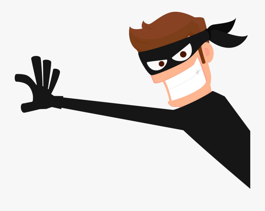 Thief Clipart - Transparent Background Robber Clipart, Transparent Clipart