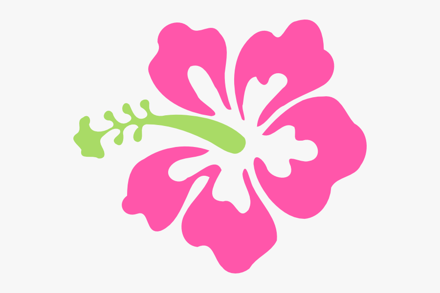 Lime Green Flower Clipart - Pink Hibiscus Flower Clipart , Free ...