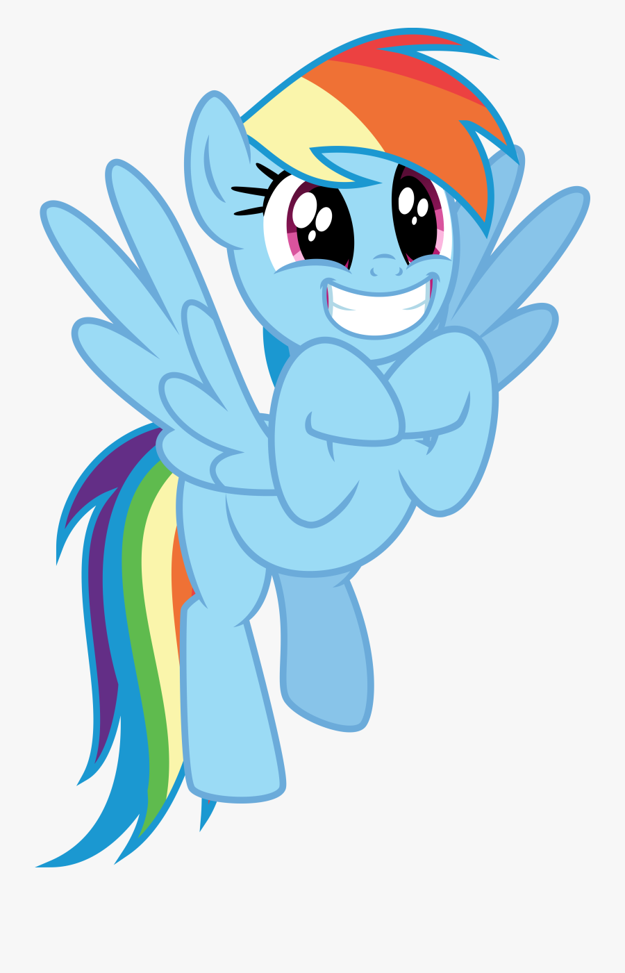 Rainbow Dash Excited Clipart , Png Download - Rainbow Dash Png, Transparent Clipart