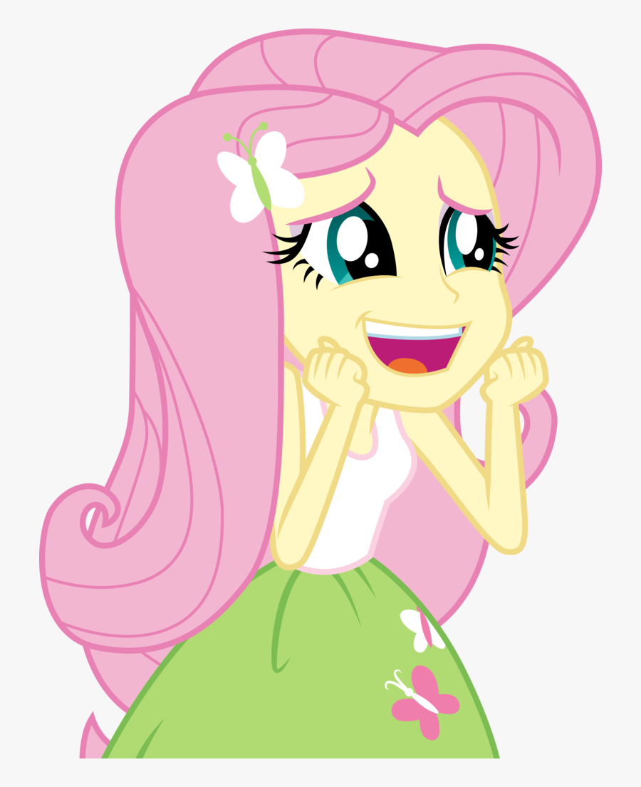 Excited Clipart Remark - Mlp Eg Fluttershy Vector, Transparent Clipart