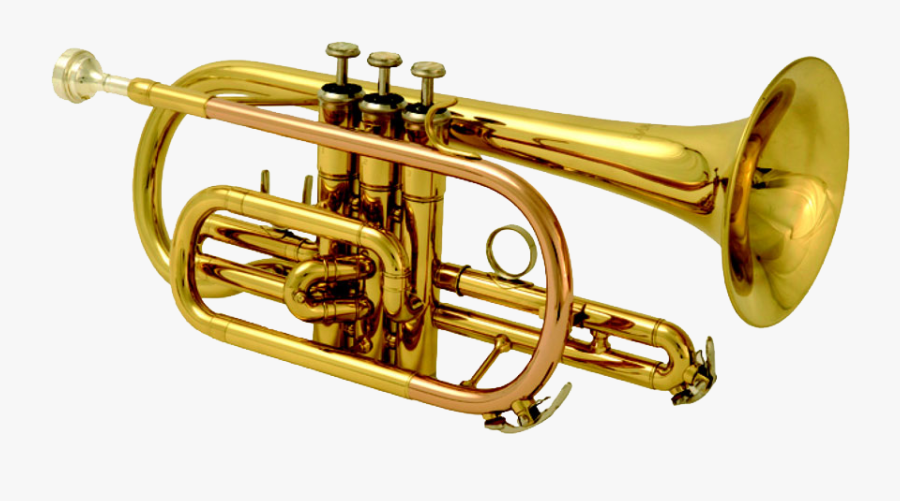 Transparent Trombone Png - Brass Band Instruments Trumpet, Transparent Clipart