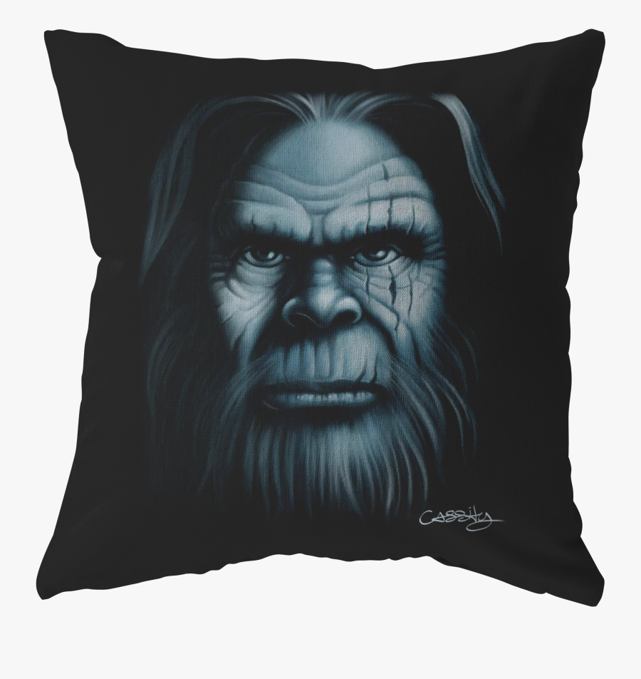 Bigfoot Face Pillow - Pillow, Transparent Clipart