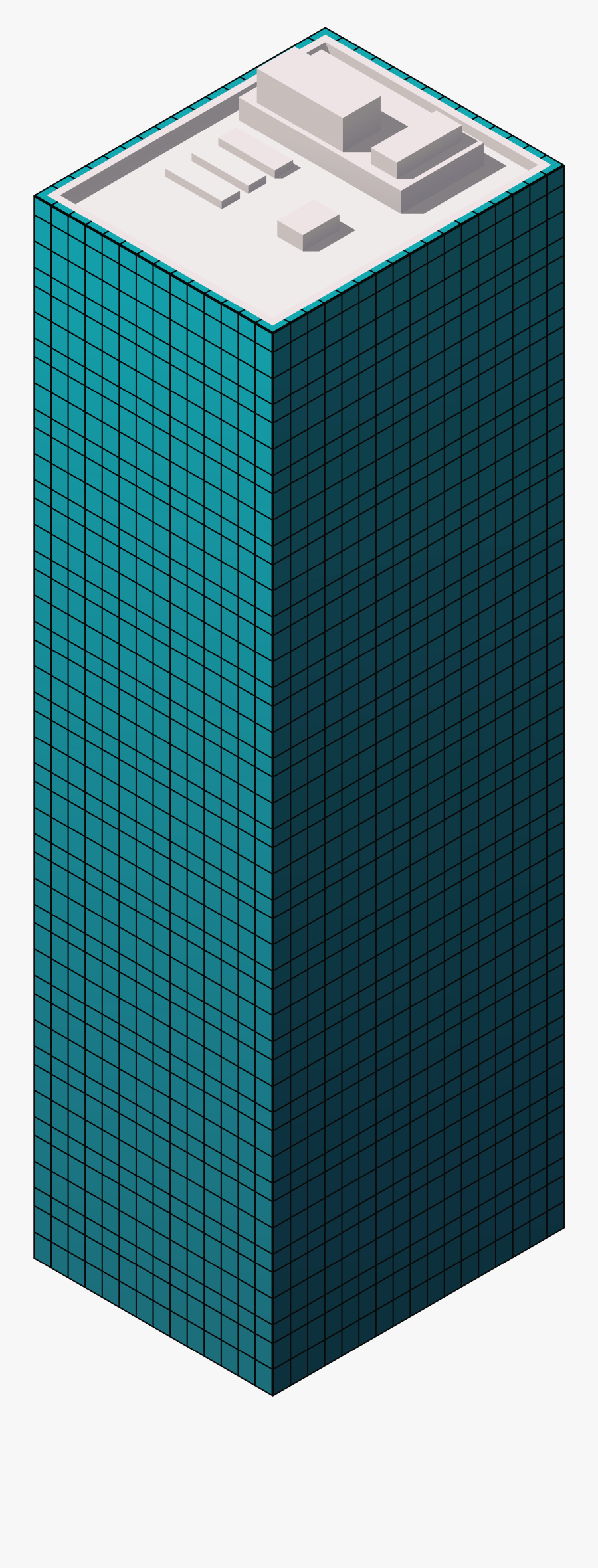 Blue Skyscraper Png Clipart - Blue Skyscraper Clip Art, Transparent Clipart