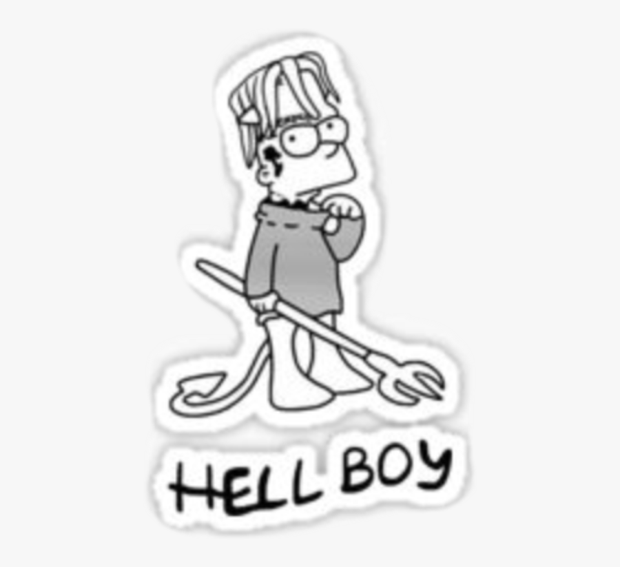 Transparent Hellboy Png - Hell Boy Lil Peep, Transparent Clipart
