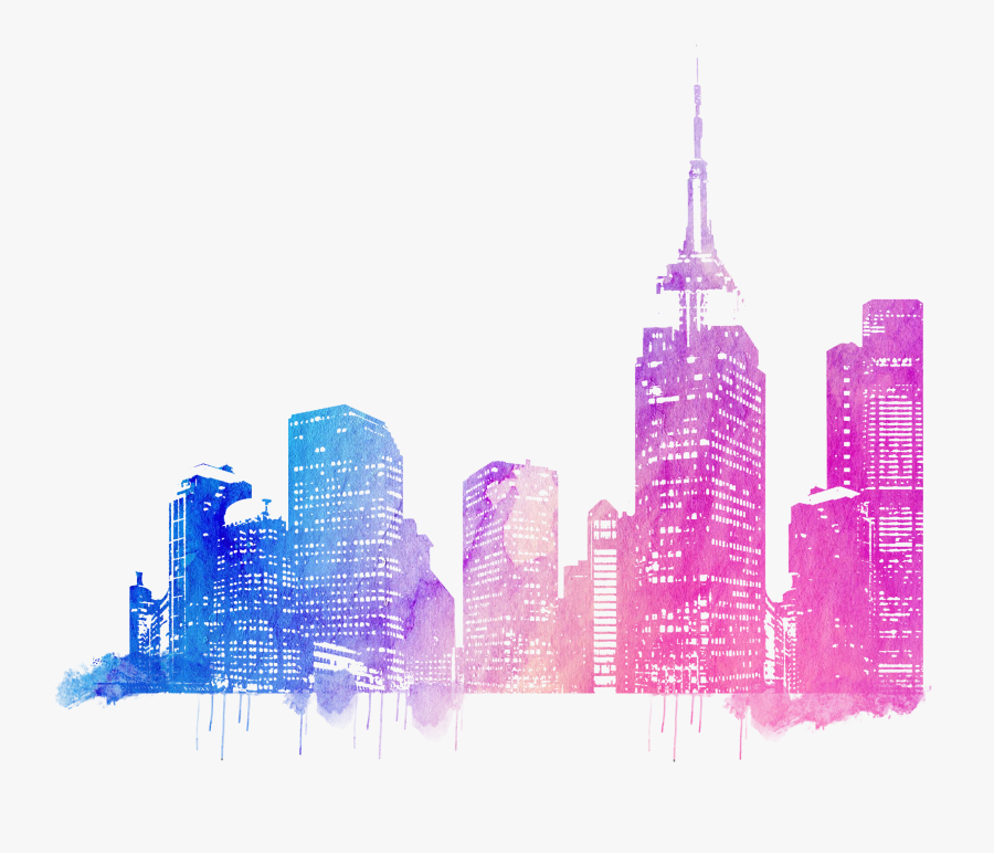 Collection Of Free Skyscraper Drawing Cityscape Download - City Skyline Drawing Png, Transparent Clipart
