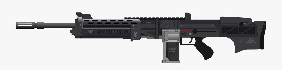 Assault Rifle Clipart Png Image - M84 Heavy Machine Gun, Transparent Clipart