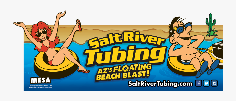 Transparent Mesa Clipart - Original Salt River Tubing, Transparent Clipart