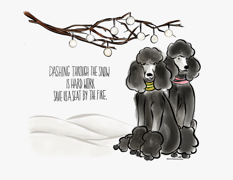 Clip Art Poodle Quotes - Standard Poodle Cartoon, Transparent Clipart