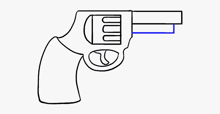 Rifles Clipart Draw - Gun Drawing Cartoon, Transparent Clipart