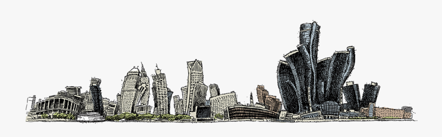 Clip Art Usgbc Green City Detroitcartoonlg - Detroit Cartoon, Transparent Clipart