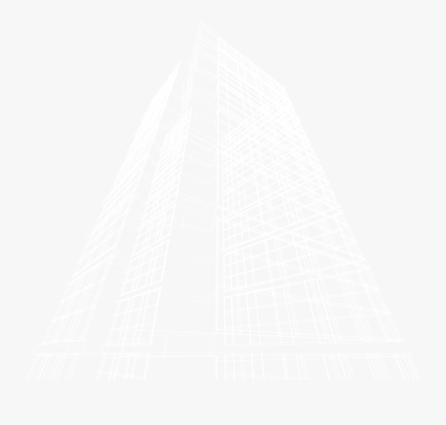 Skyscraper Outline White - Skyscraper Outline, Transparent Clipart